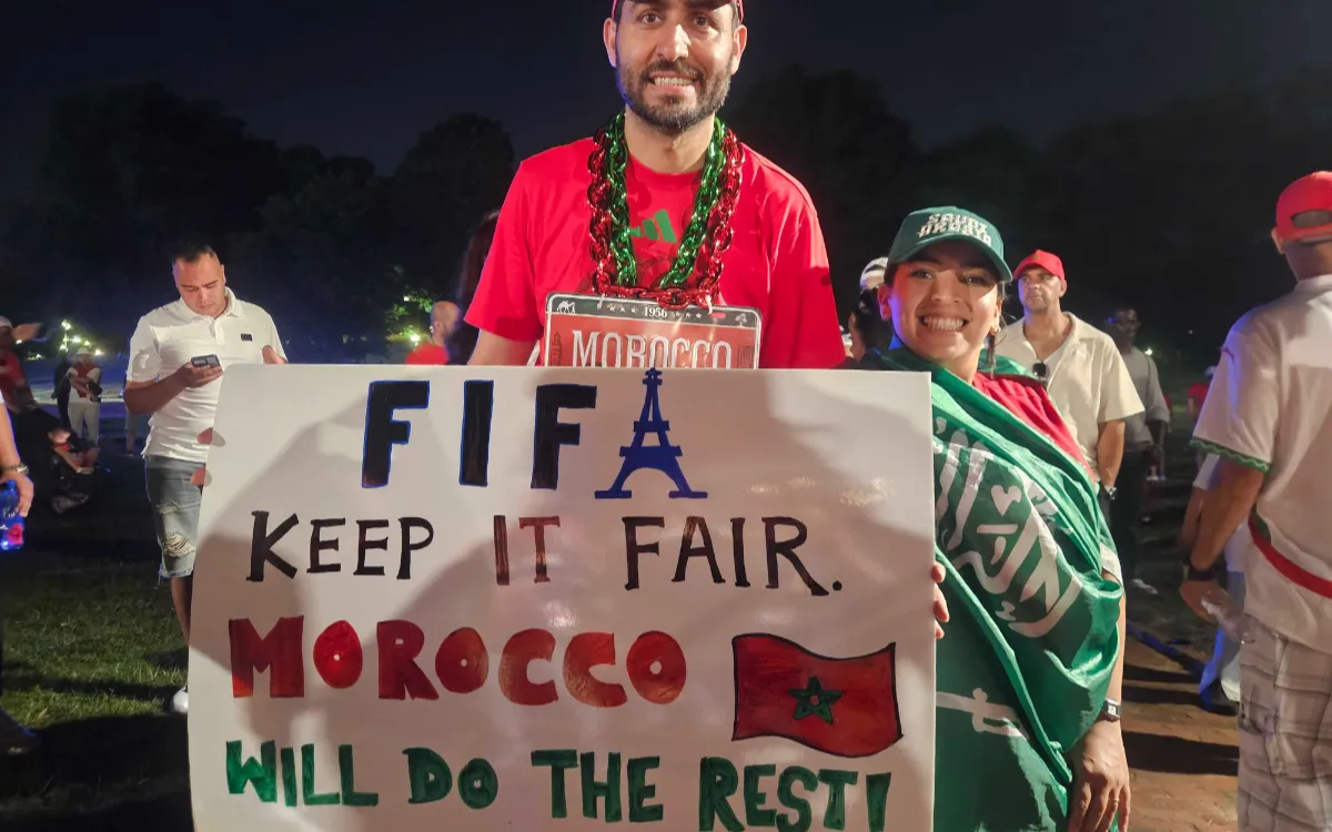 En Boston, los marroquíes envían un mensaje a la FIFA antes de Francia