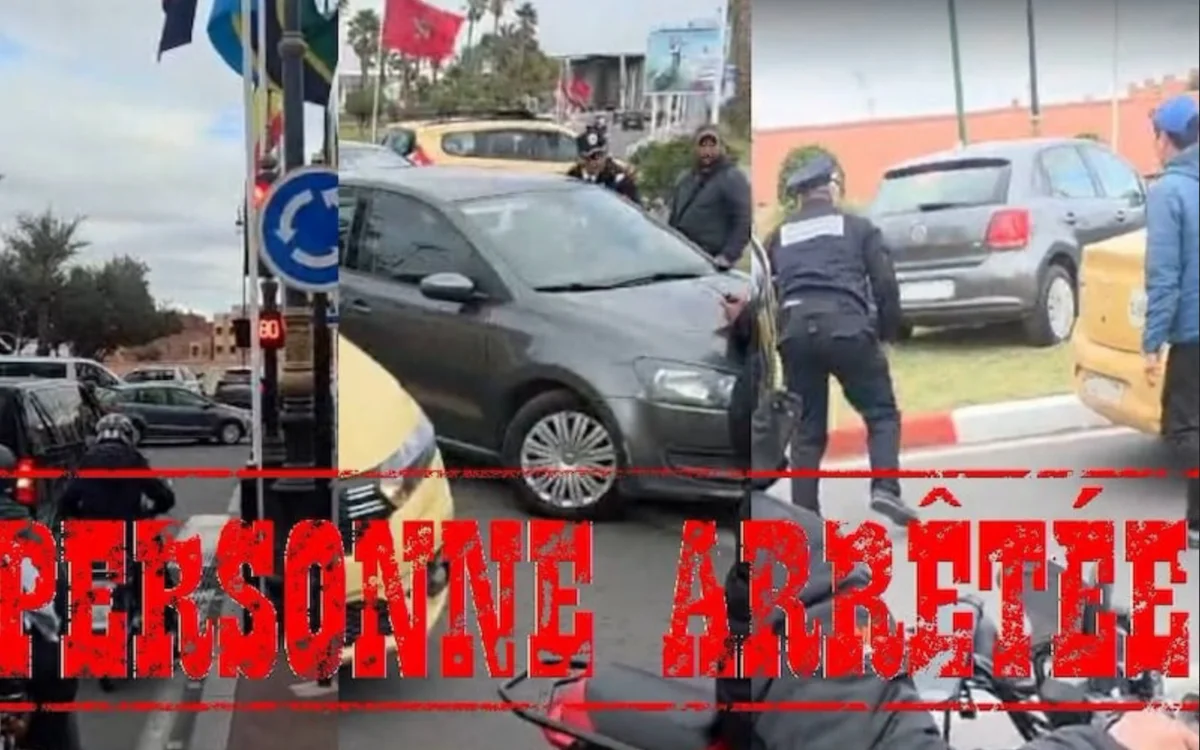 Marrakech : Aceras y contravías, el conductor temerario que estuvo a punto de atropellar a un policía detenido