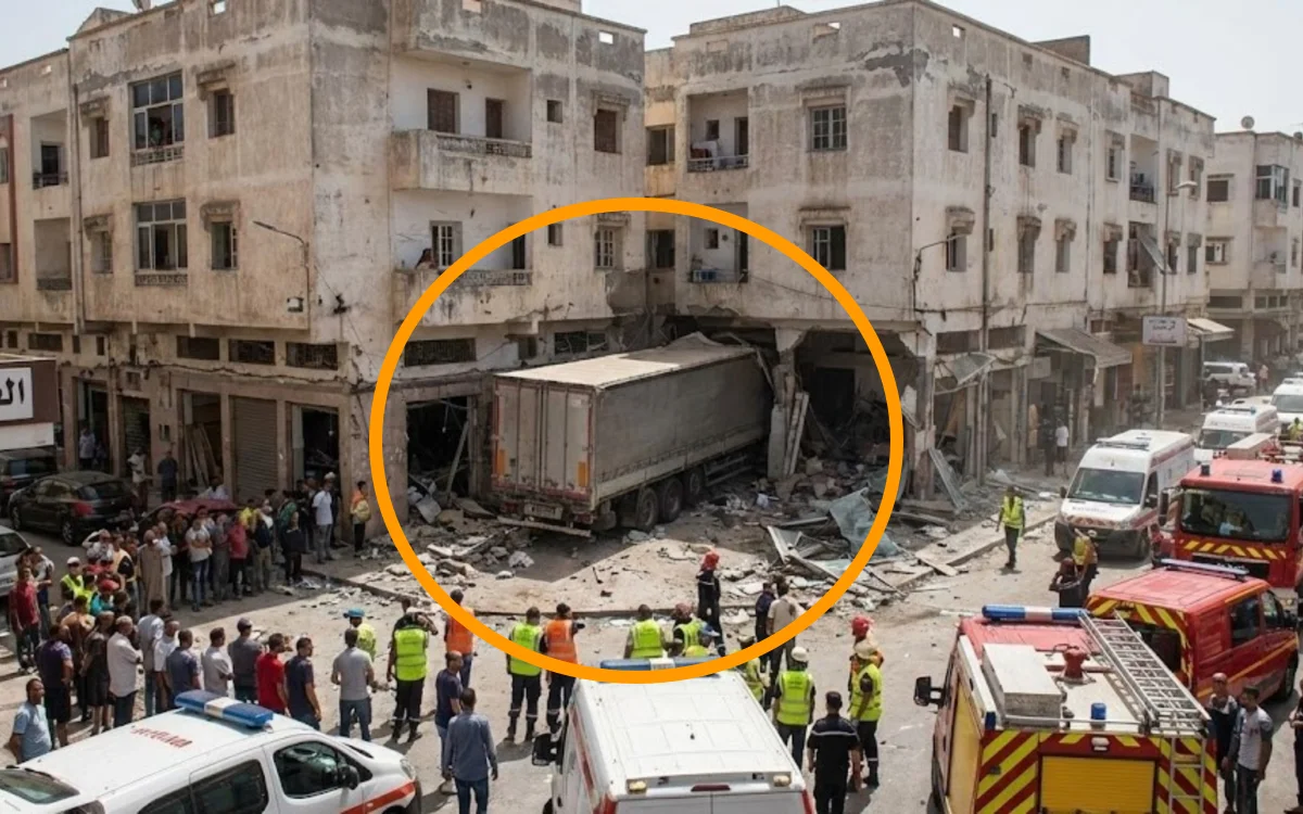 Marruecos : Un camión sin frenos aplasta un café lleno, 4 muertos y un barrio en llamas