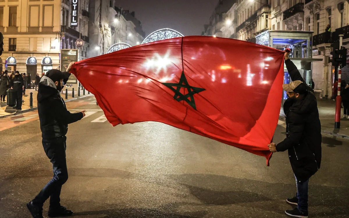 Molenbeek estalla de alegría después de la clasificación de Marruecos