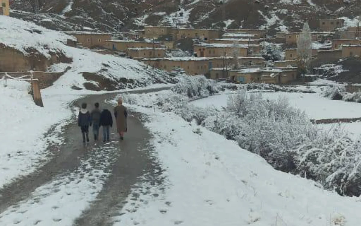 Nieve en Marruecos : pueblos enteros aislados del mundo