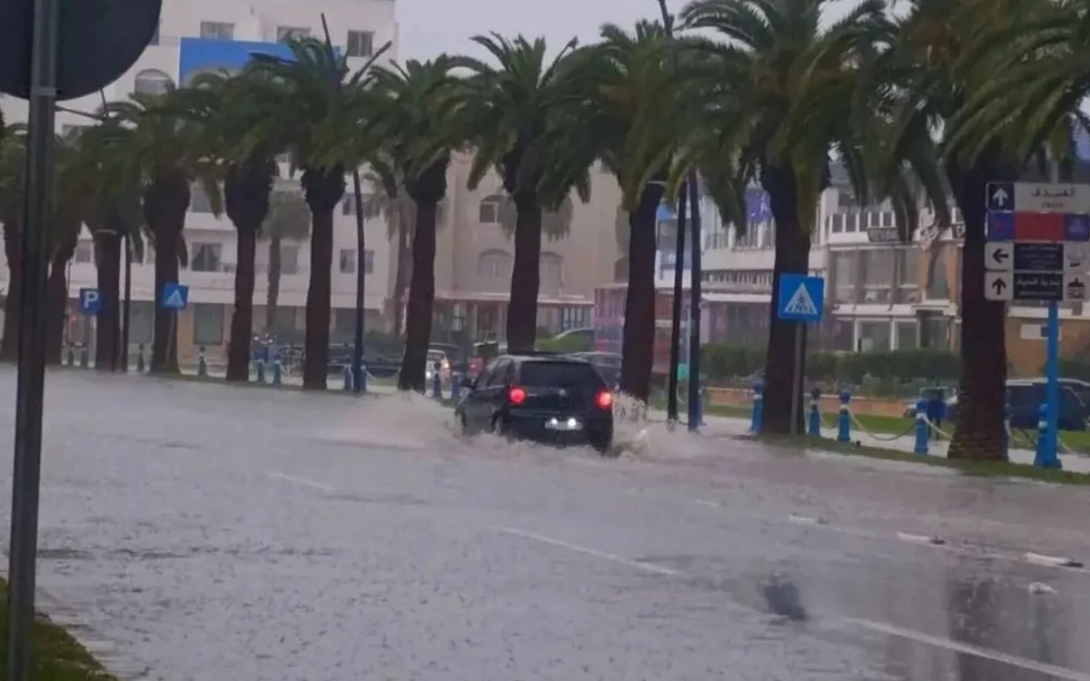 El norte de Marruecos bajo el agua (video)