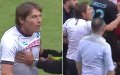 Conte estalla : Furia en el campo tras brutal entrada a jugador del Nápoles