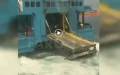 Susto en Ceuta : Pasarela de ferry se despliega antes de atracar en el puerto