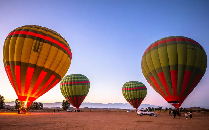 Alarma en Marrakech : Globos turísticos invaden espacio aéreo y provocan sanciones
