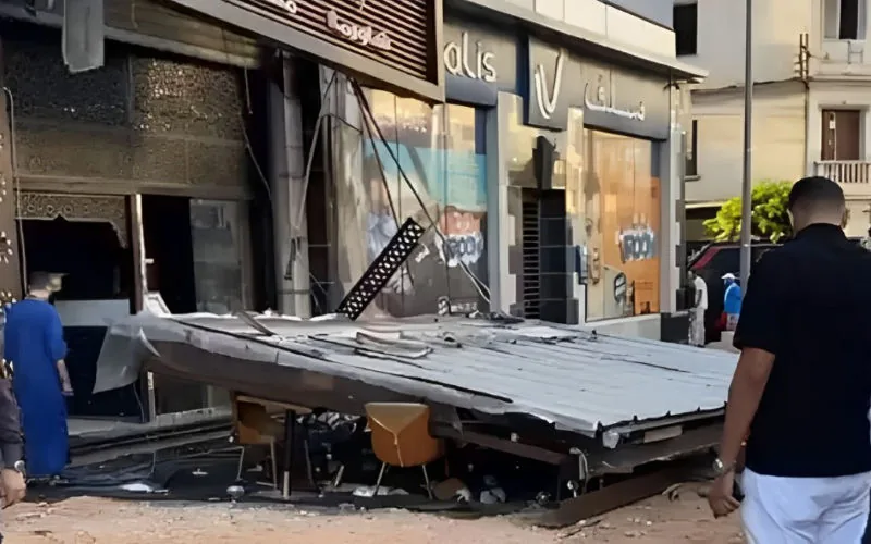 Casablanca emprende demolición masiva de cafés en riesgo tras accidente