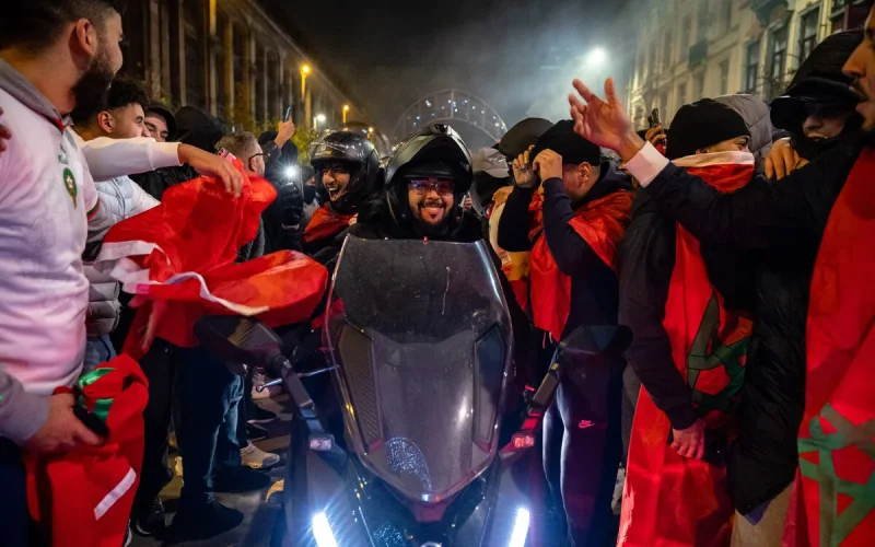 La ciudad de Bruselas perturbada por los partidos de Marruecos