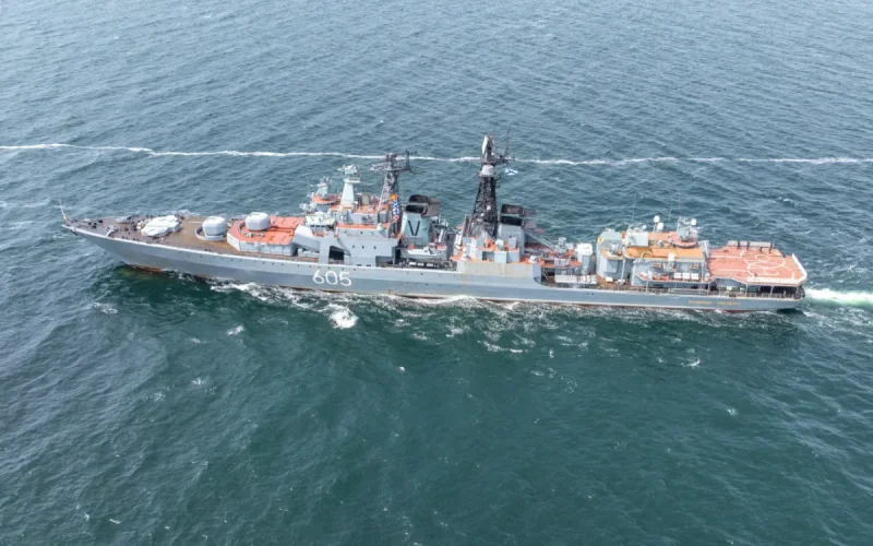 Un destructor ruso de 7.500 toneladas llega frente a Marruecos