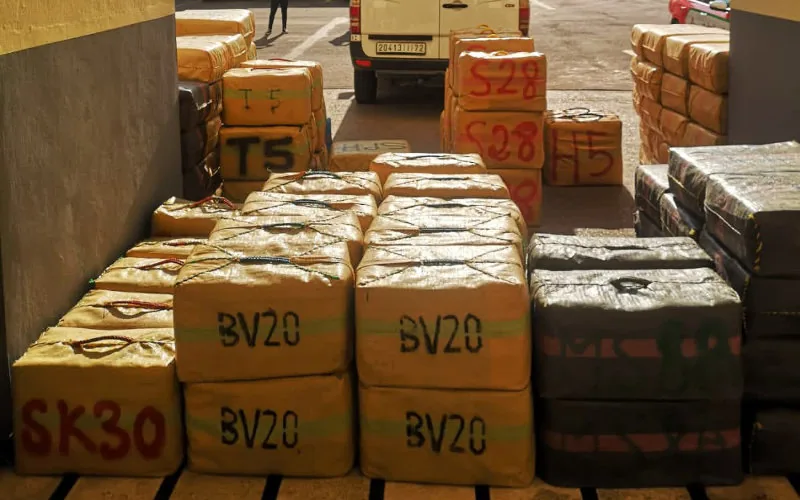 Golpe al narcotráfico en Casablanca : Incautan 4,6 toneladas de cannabis en operativo policial