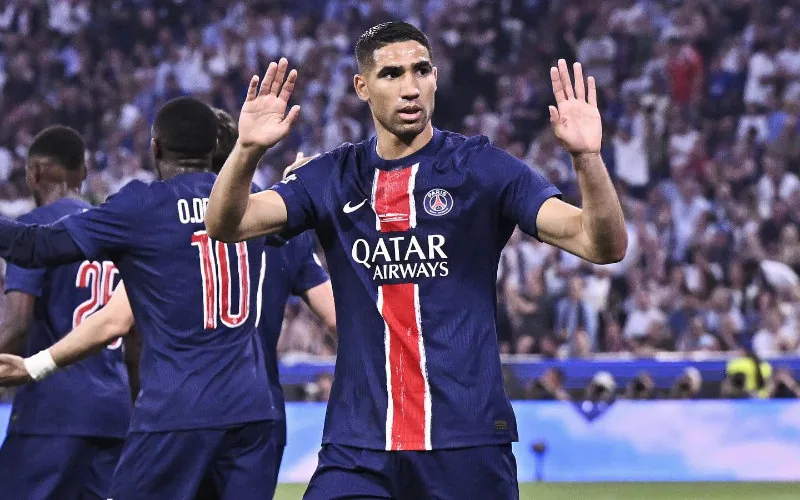 Hakimi brilla en la goleada histórica del PSG : Héroe de la Champions ante el Inter