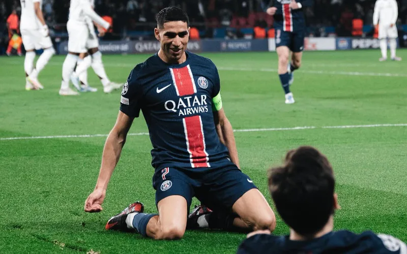 Hakimi brilla en la victoria del PSG : El lateral marroquí lidera con gol anulado y asistencia clave