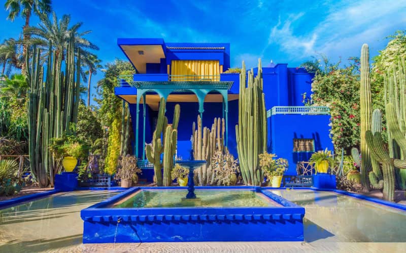 Jardín Majorelle : El oasis marroquí entre los 10 destinos más relajantes del mundo