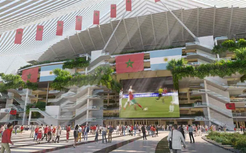 Marruecos construye el coloso del fútbol : El Gran Estadio Hassan II superará al Bernabéu y Camp Nou