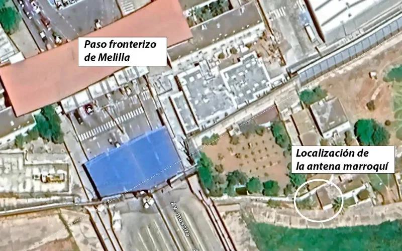 Marruecos instala antena espía en Melilla : Tensión fronteriza y preocupación en España