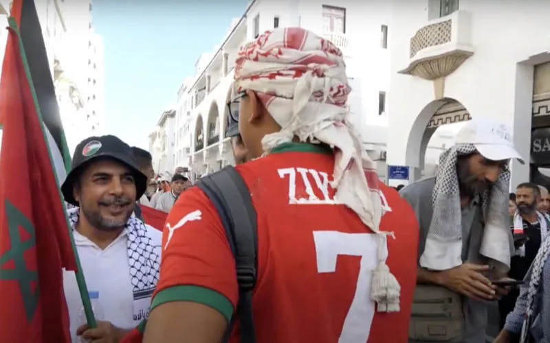Marruecos se vuelca en apoyo a Palestina : La protesta de Ziyech resuena en las calles de Rabat