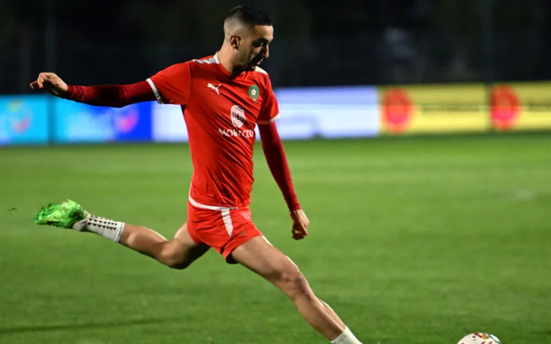 Ziyech celebra sus 31 con sorpresa emotiva de los Leones del Atlas